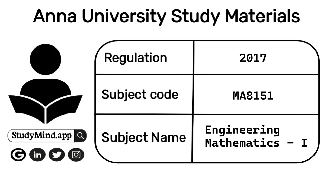 MA8151 Engineering Mathematics - I