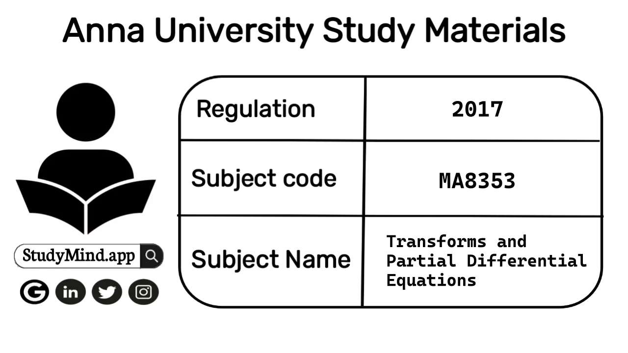 MA8353 Transforms and Partial Differential Equations 